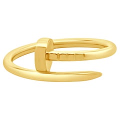Cartier 18 Karat Yellow Gold Juste Un Clou Ring, Small Model Cartier 18 Karat Yellow Gold Juste Un Clou Ring, Small Model
