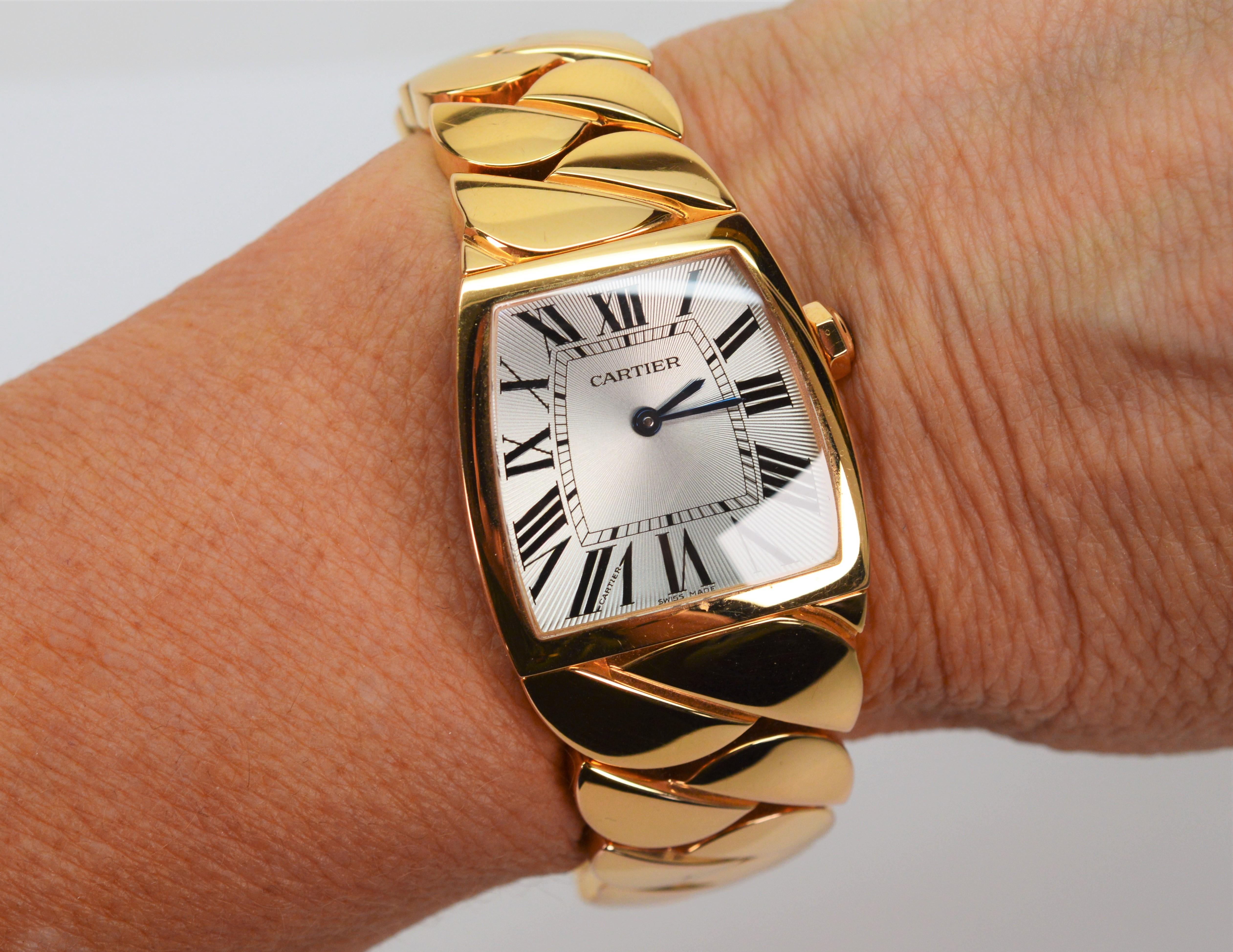 By the prestigious luxury brand Cartier,  the impressive La Dona Wrist Watch Collection was first launched in 2006 as a tribute to Mexican actress, singer and Cartier enthusiast Maria Felix . Boldly striking, styled with feminine curves, this