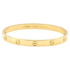 Cartier 18 Karat Yellow Gold Love Bangle Bracelet
