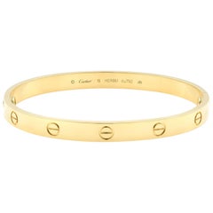 Cartier Love Bracelet 18 Karat Yellow Gold For Sale at 1stdibs