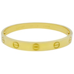 Cartier 18 Karat Yellow Gold Love Bracelet Bangle