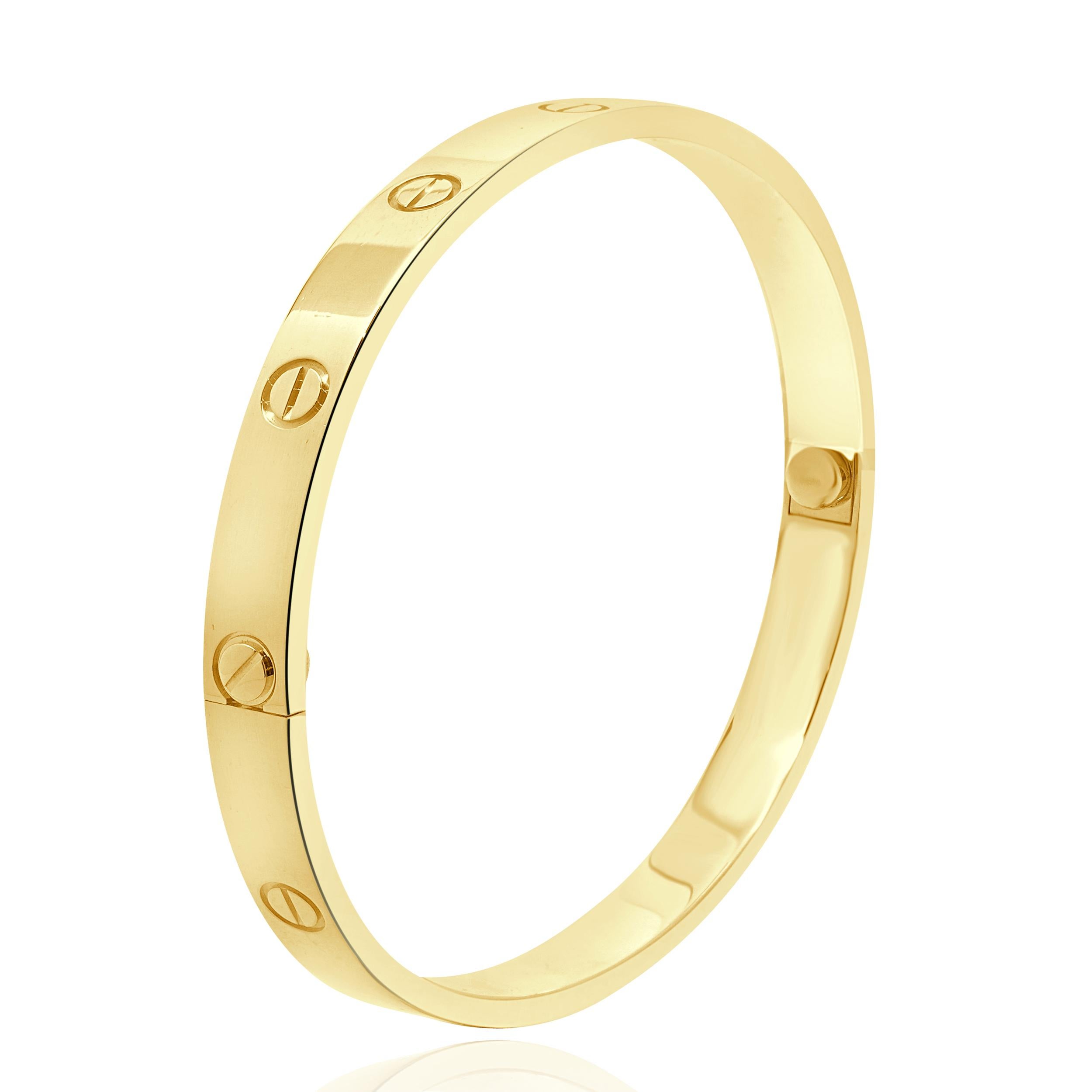 Cartier Bracciale dell'Amore in oro giallo 18 carati In condizioni ottime in vendita a Scottsdale, AZ