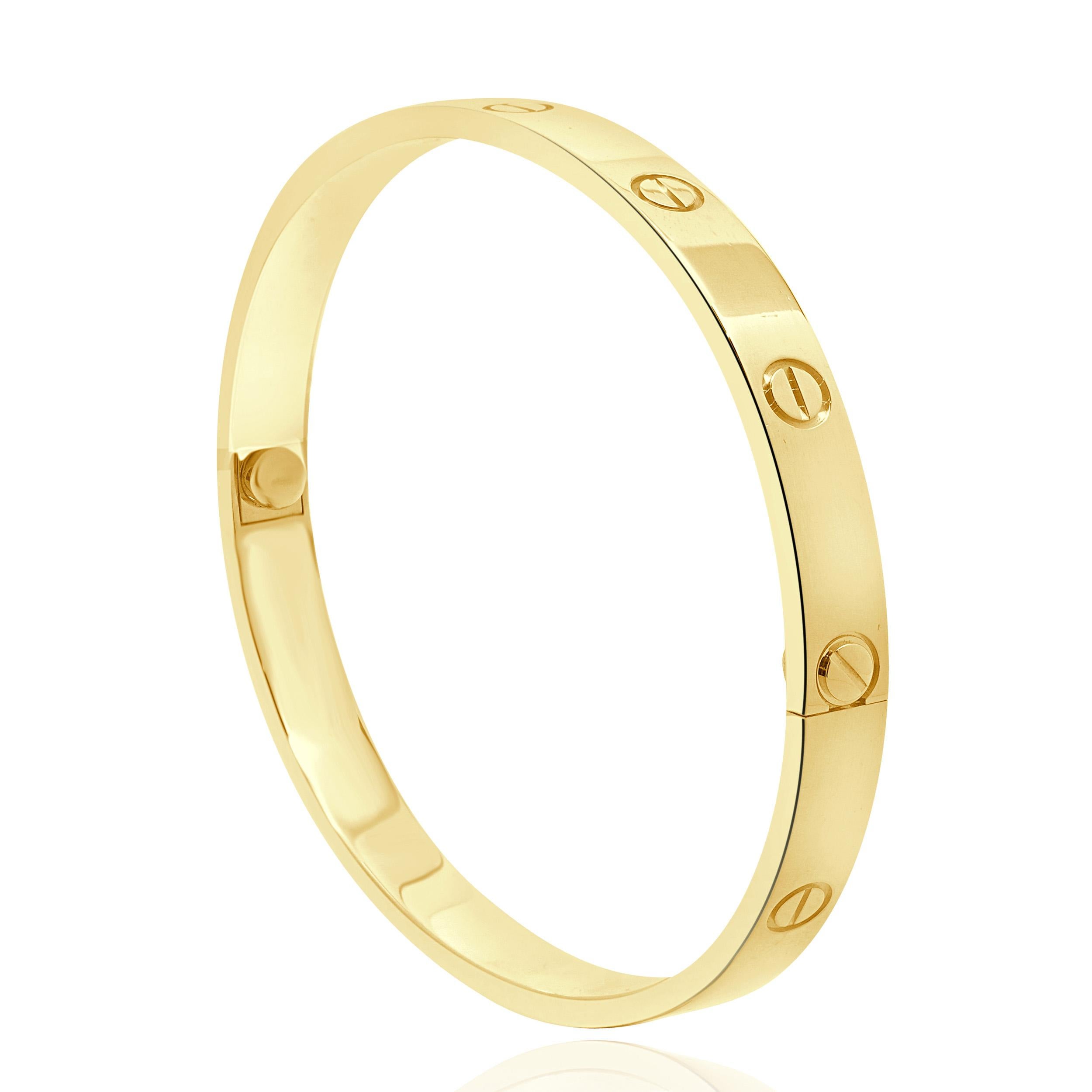 Donna Cartier Bracciale dell'Amore in oro giallo 18 carati in vendita