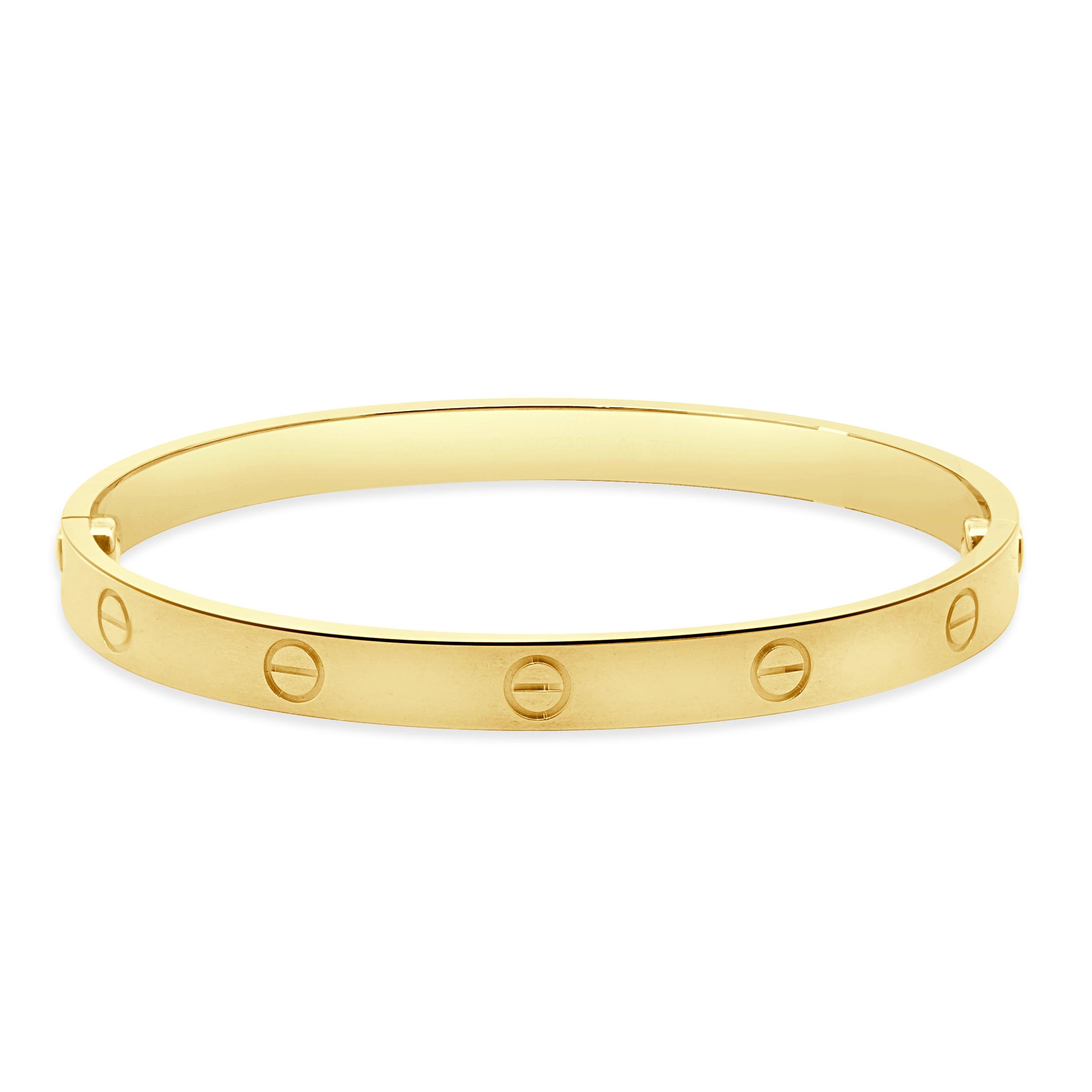 Cartier Pulsera Amor Oro Amarillo 18 Quilates