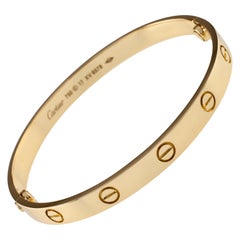 Cartier 18 Karat Gelbgold Love Armband neue Schraube Mechanismus