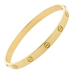 Cartier 18 Karat Yellow Gold Love Bracelet Old Style