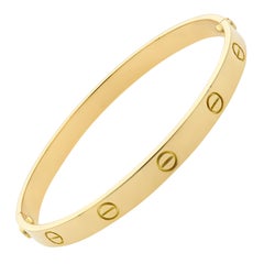 Cartier 18 Karat Gelbgold Liebesarmband Alter Stil