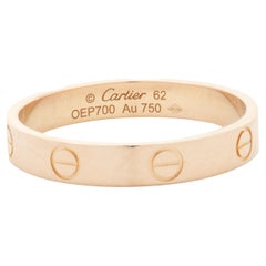 Cartier 18 Karat Yellow Gold Love Ring