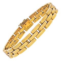 Cartier 18 Karat Yellow Gold Maillon Panthere Bracelet