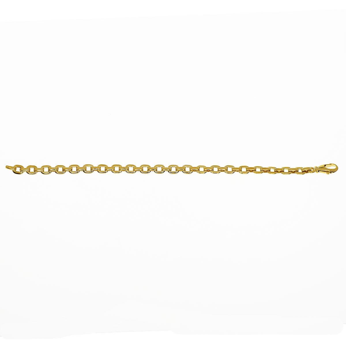 Cartier 18 Karat Yellow Gold Meplat Chain Bracelet at Cartier 18 Karat Yellow Gold Meplat Chain Bracelet at
