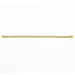 Cartier 18 Karat Yellow Gold Meplat Chain Bracelet