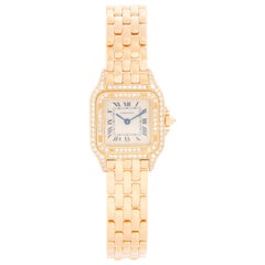 Cartier 18 Karat Yellow Gold Panther Ladies Watch WF3254B9 1280
