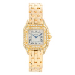 Cartier 18 Karat Yellow Gold Panther Ladies Watch WF3254B9 1280