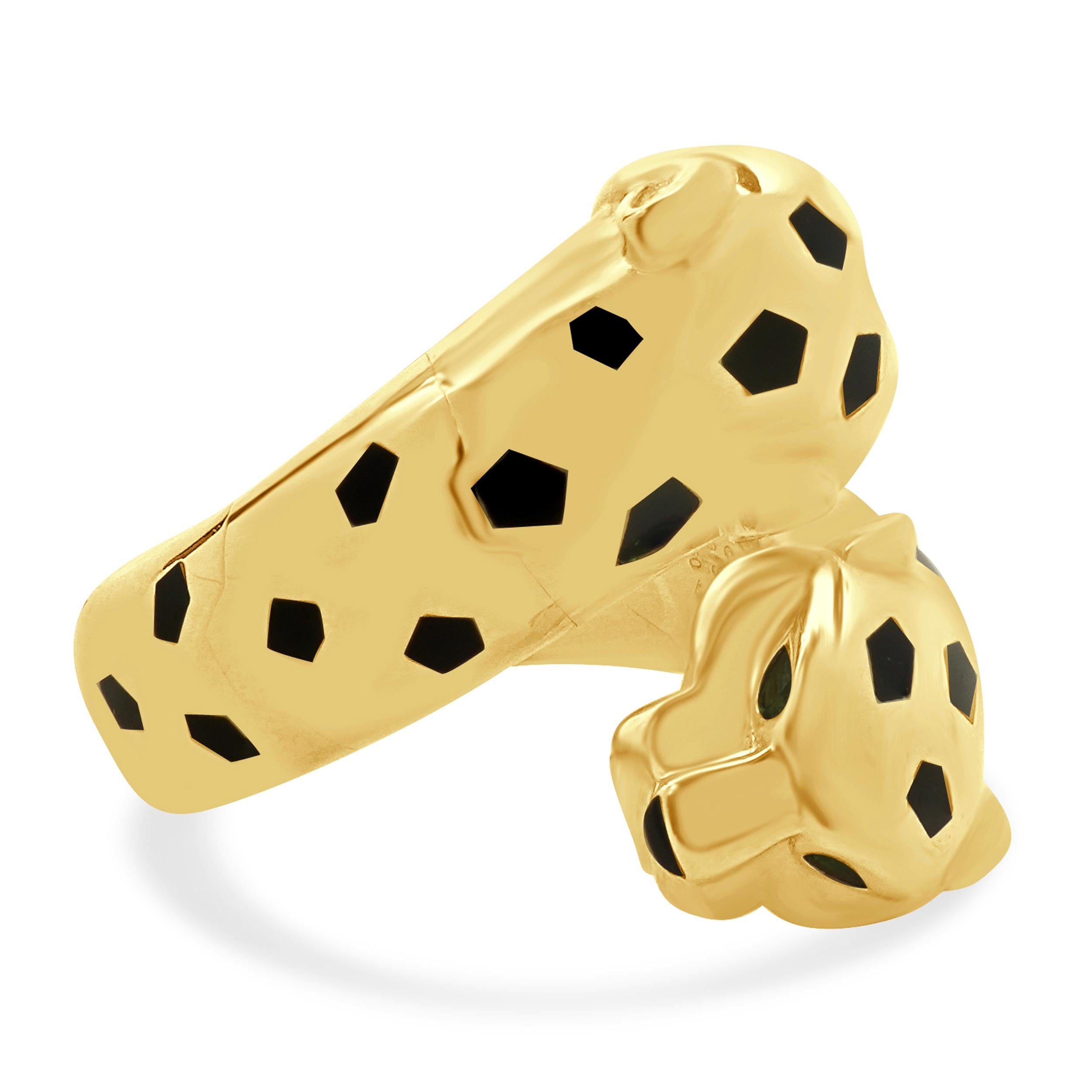 Cartier, bague panthère en or jaune 18 carats Excellent état - En vente à Scottsdale, AZ