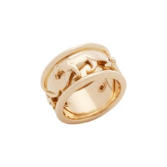 Cartier 18 Karat Yellow Gold Panthere Ring