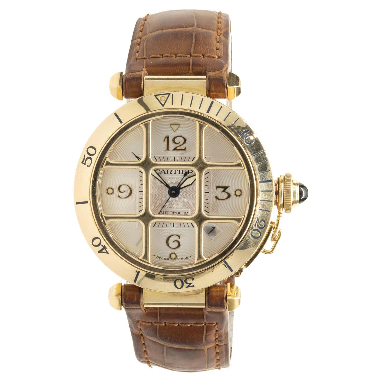 Cartier 18 Karat Yellow Gold Pasha With Grill At 1stDibs cartier-18-karat-yellow-gold-pasha-with-grill-at-1stdibs