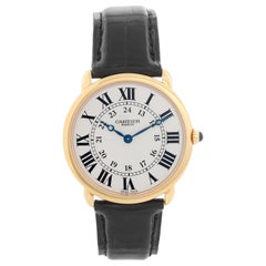 Montre pour femme Ronde Louis en or jaune 18 carats de Cartier