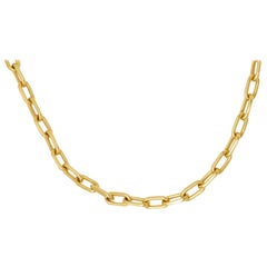 Cartier 18 Karat Yellow Gold Santos de Cartier Spartacus Chain Necklace