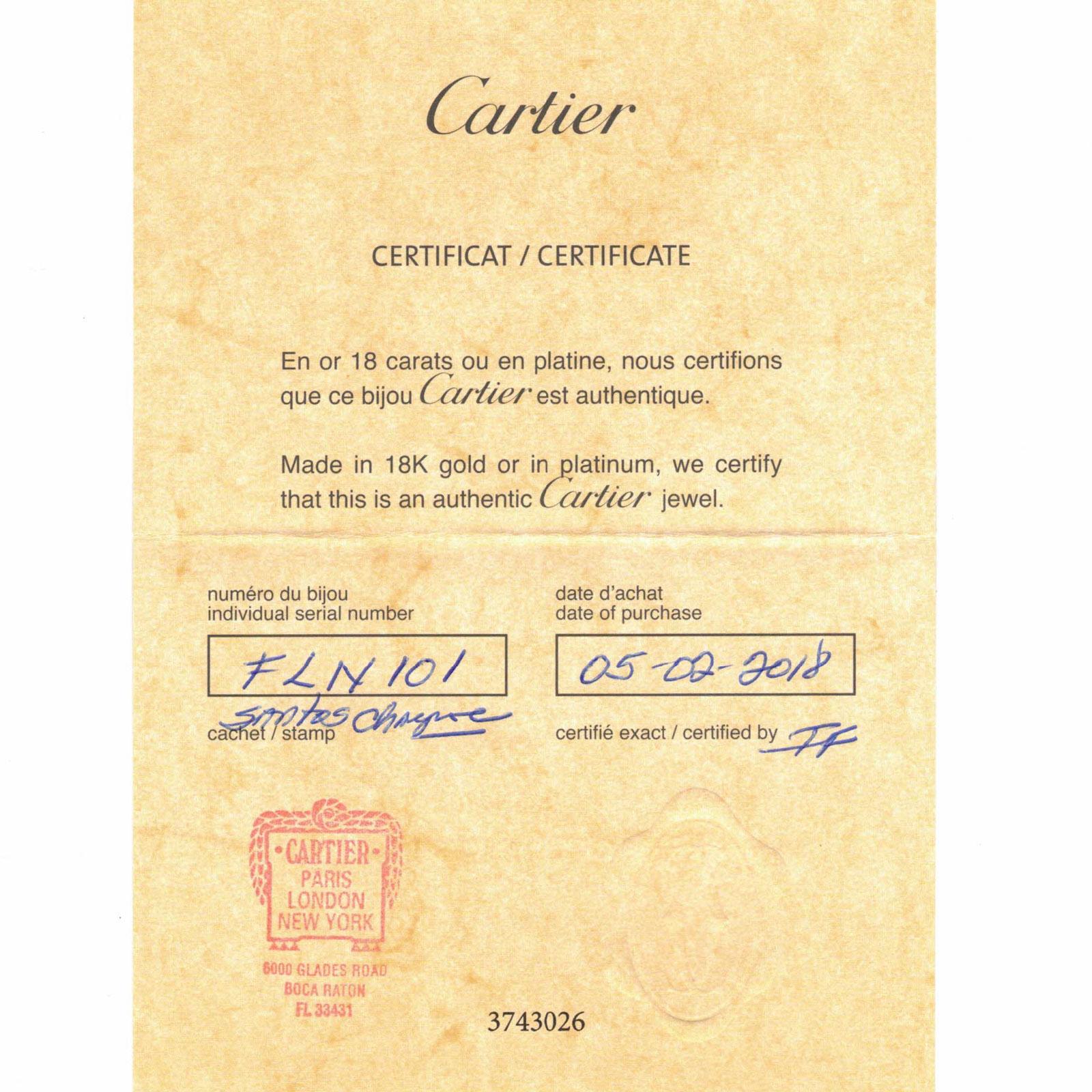 Cartier 18 Karat Yellow Gold Santos Dumont Link Necklace Box Papers 1