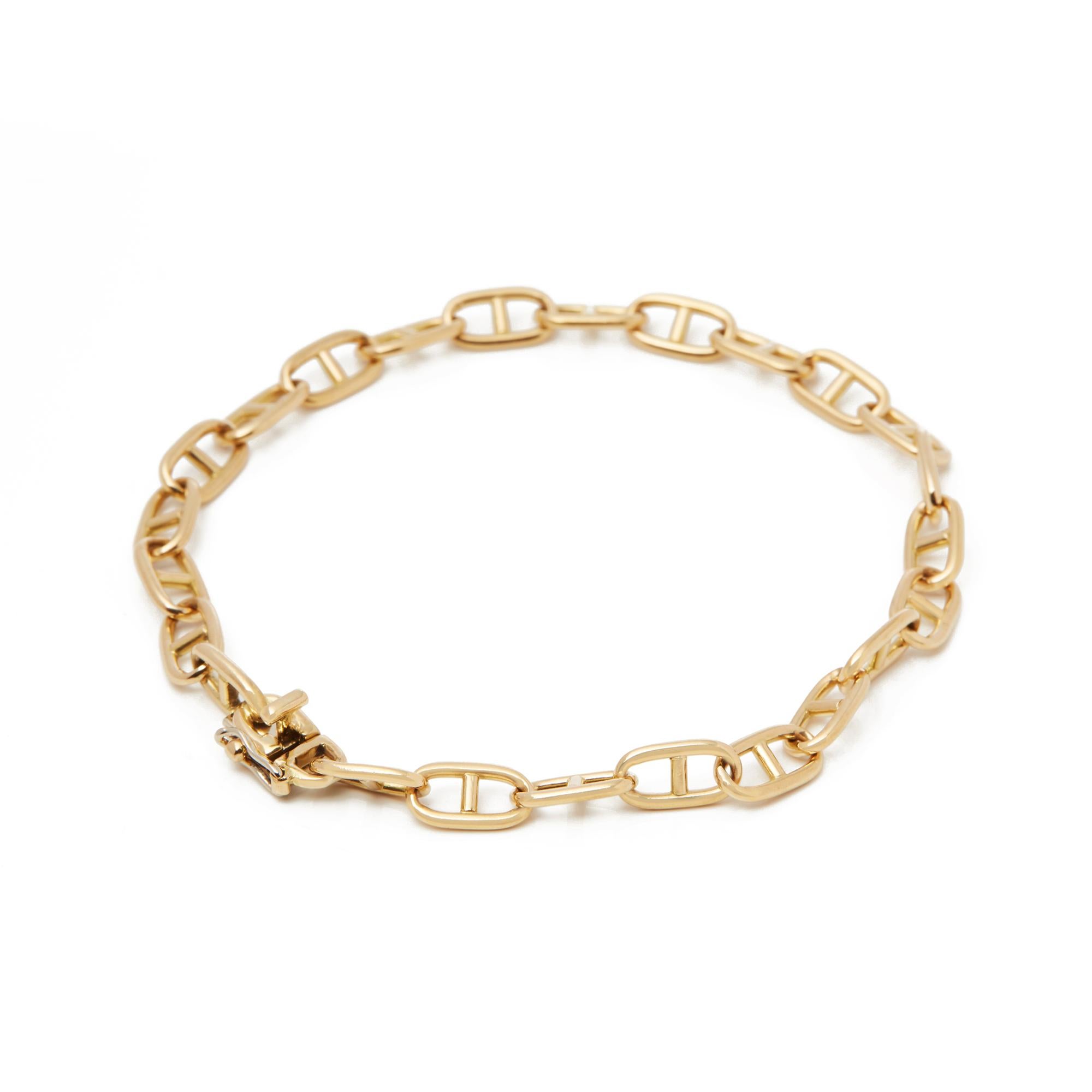 Women's or Men's Cartier 18 Karat Yellow Gold Spartacus Link Bracelet