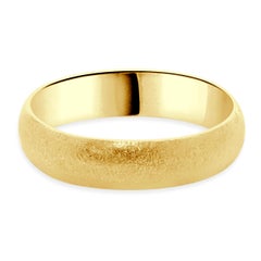 Cartier 18 Karat Yellow Gold Textured 1895 Wedding Band