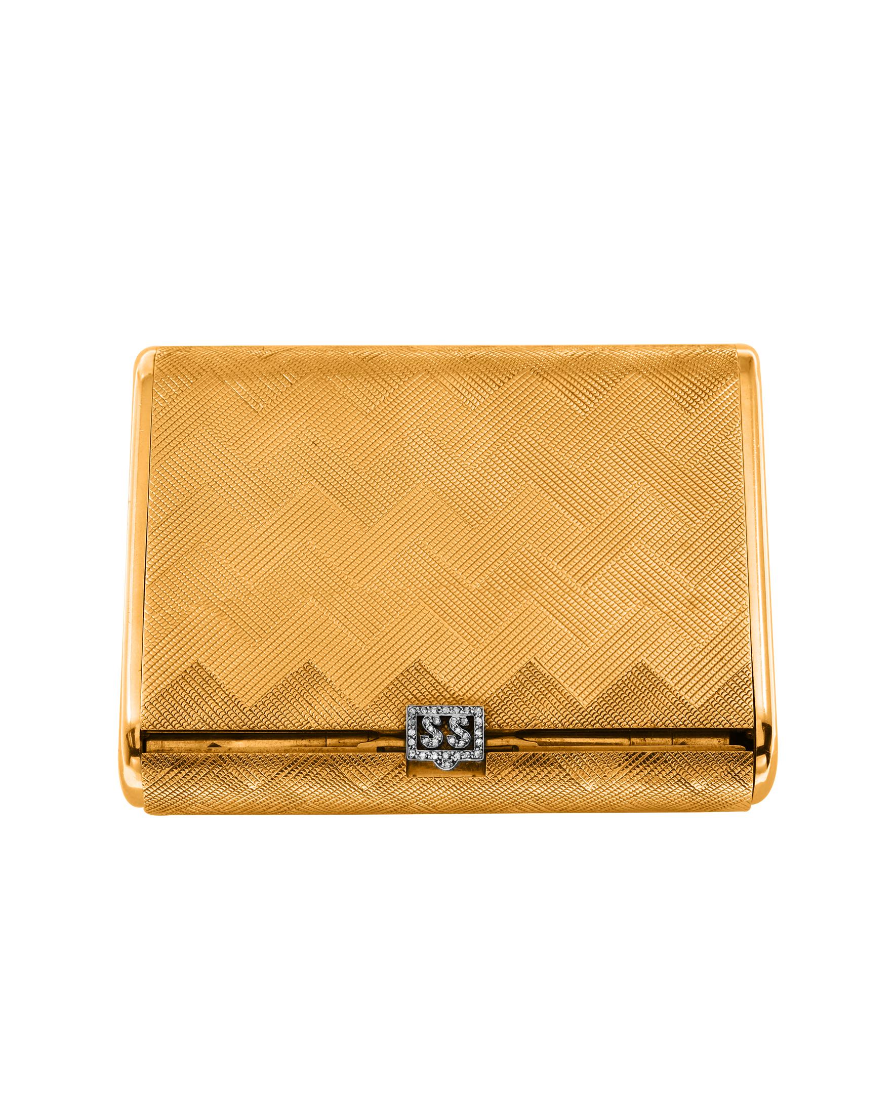 Cartier 18 Karat Yellow Gold Vanity Case 279 Grams, Art Deco, 279 Gm ...