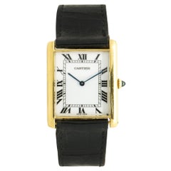 Cartier 18 Karat Yellow Gold Vintage Tank Large