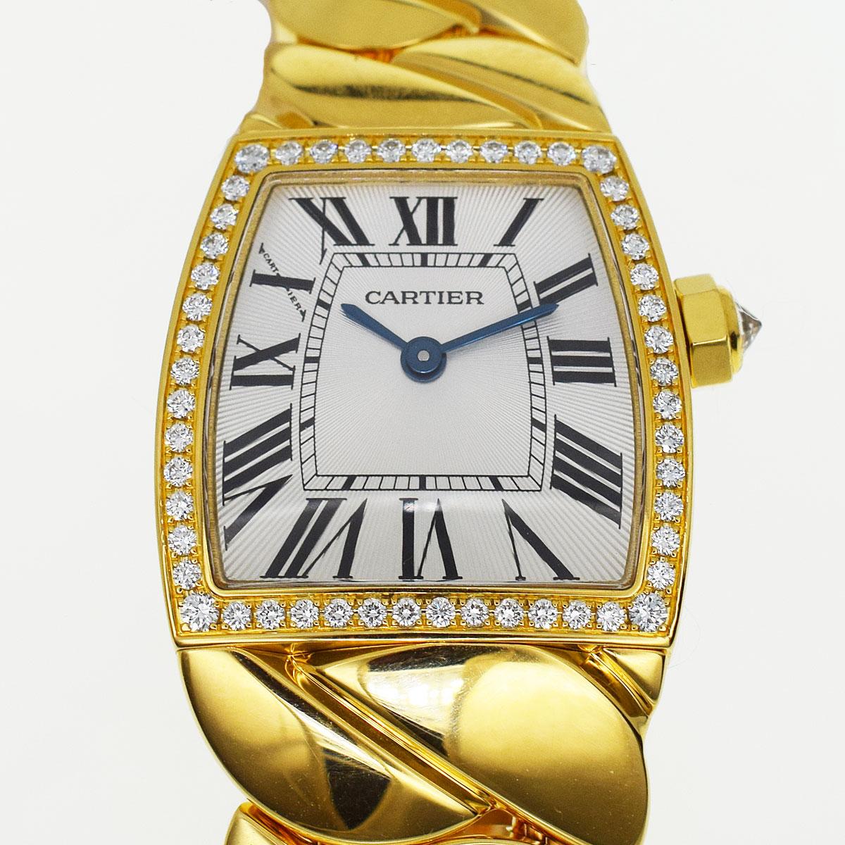 Brand:Cartier
Name:La Dona Diamond bezel
Ref.:WE60040H
Material: Diamond, 750 K18 YG Yellow Gold
Band length(inch):14.5cm / 5.70