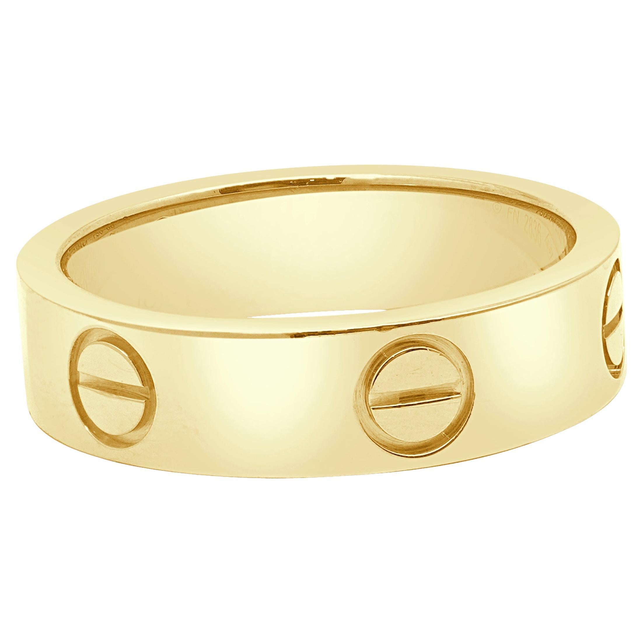 Bandeau d
amour jaune 18 carats de Cartier