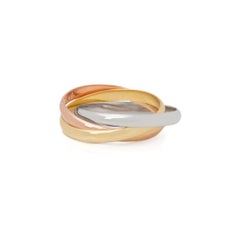 Cartier: 18 Karat Gelb-, Weiß- und Roségold Trinity-Ring, Cartier
