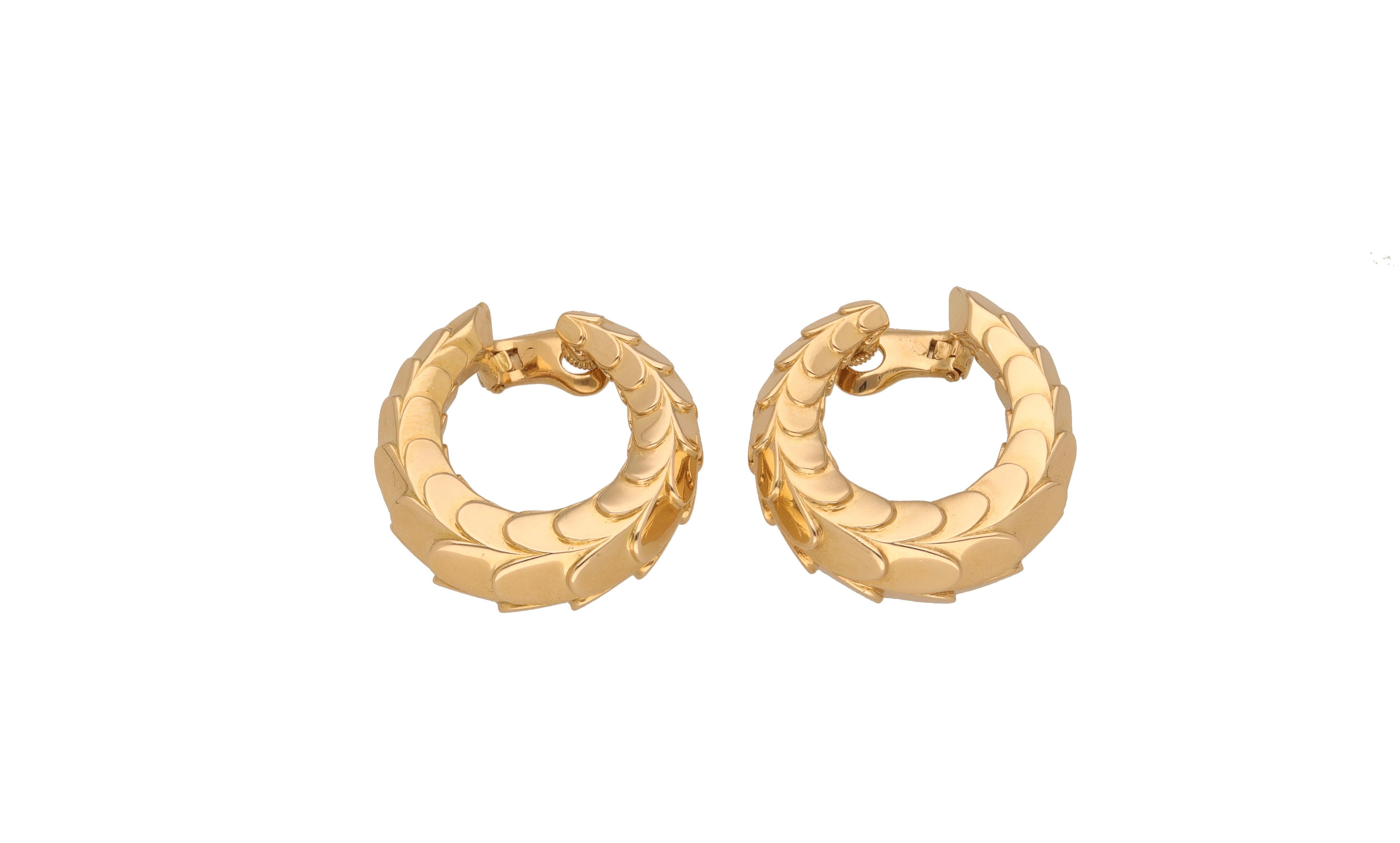 Cartier: 18 Kt. Gelbgold-Ohrringe 1980 ca. im Zustand „Hervorragend“ in Rome, IT