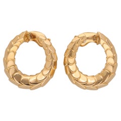 Cartier 18 Kt. Yellow Gold Earrings, 1980 Ca