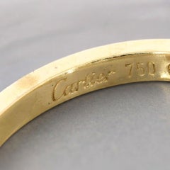 Orecchini a cerchio Cartier con diamanti da 1,80 carati in oro giallo 18k