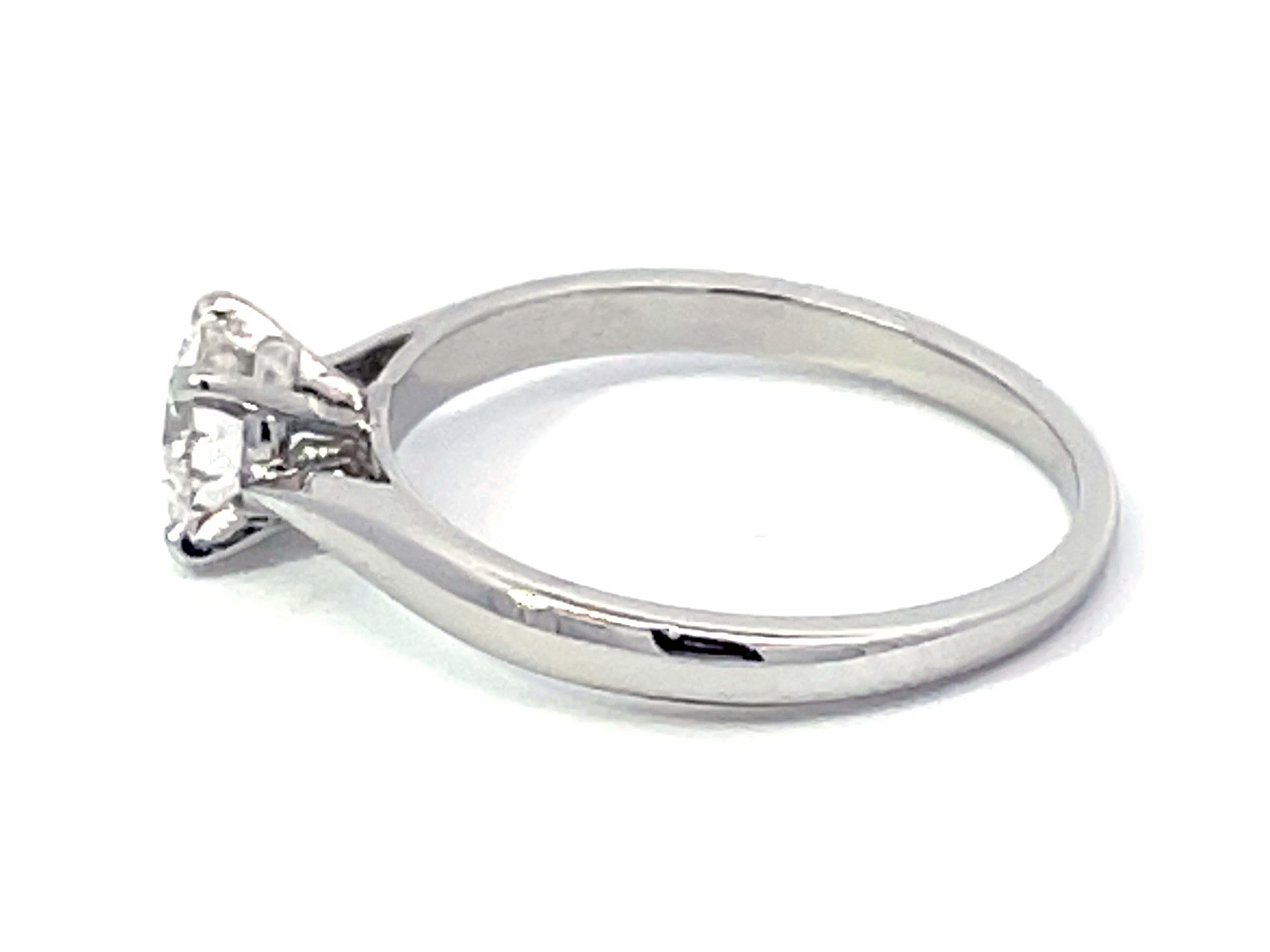 Cartier 1894 Solitaire Diamond Engagement Ring in Platinum, G VS2 For Sale 2