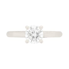 Cartier “1895” 0.90 Carat Diamond Solitaire Engagement Ring