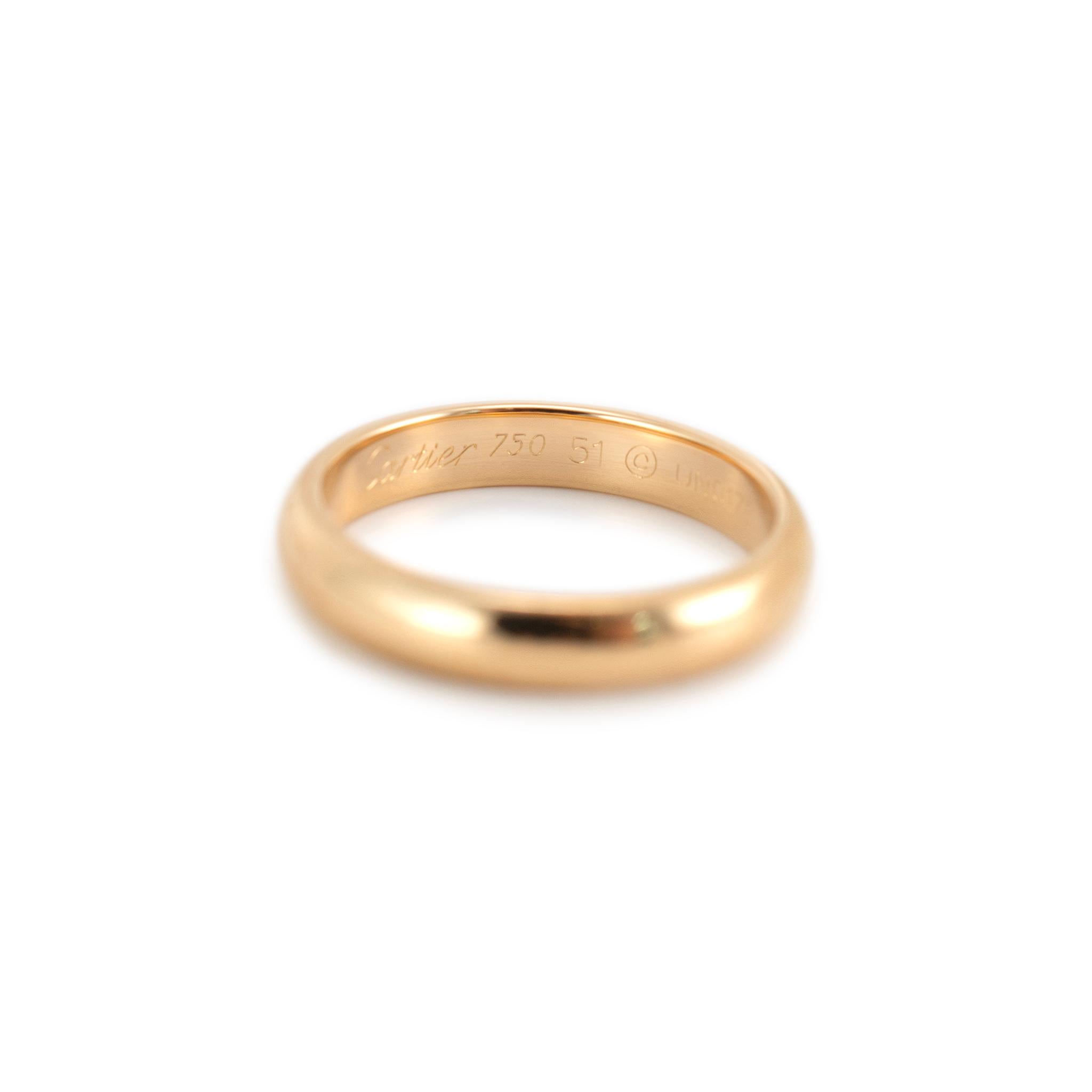 Cartier 1895 18K Yellow Gold Classic Wedding Band 2