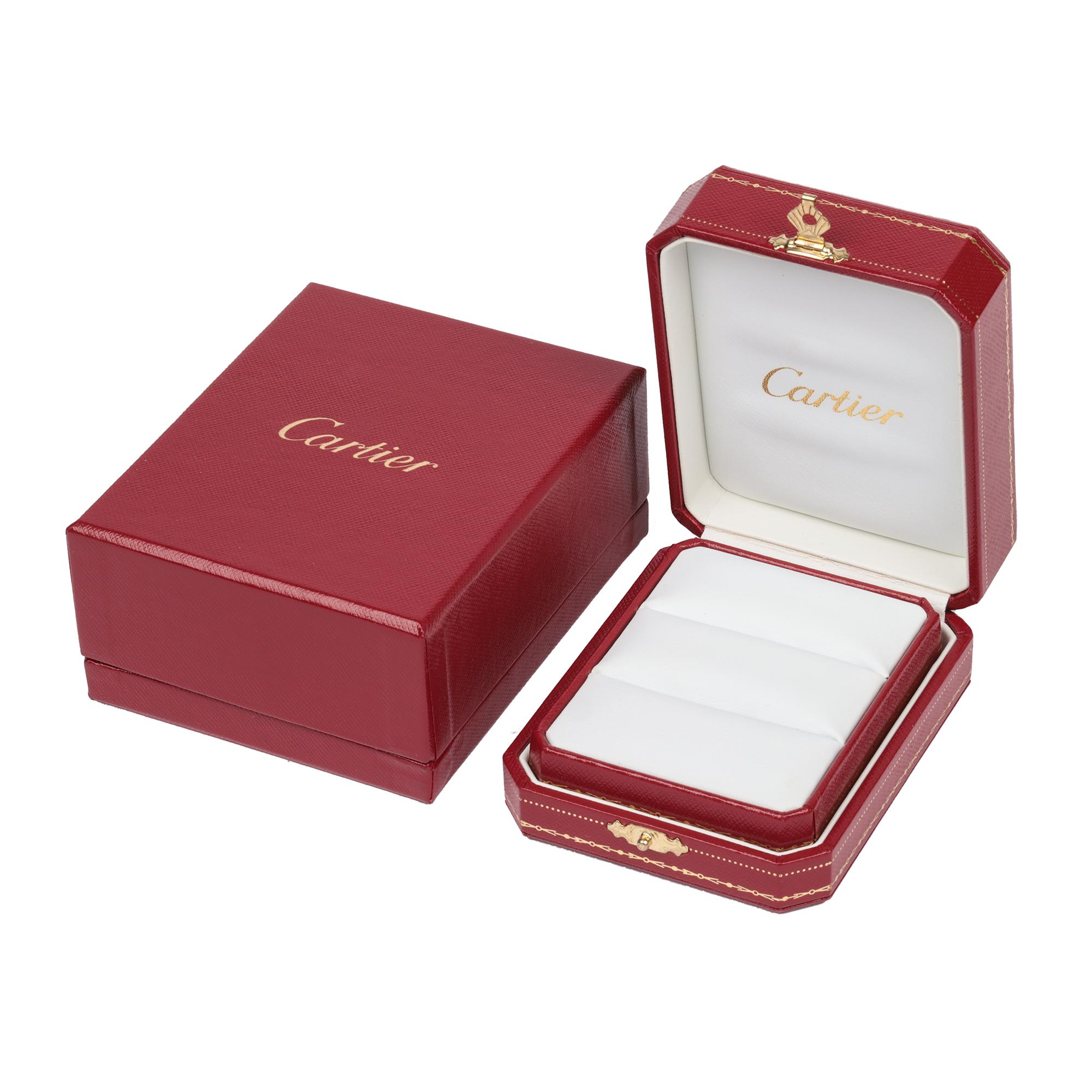 Cartier Platin 5mm 1895 Ehering für Damen oder Herren im Angebot