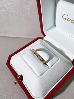 Cartier 1895 Collection 18K Yellow‑Gold Pavé‑Diamond Ring