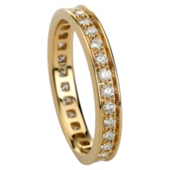 Cartier 1895 Collection 18K Yellow‑Gold Pavé‑Diamond Ring