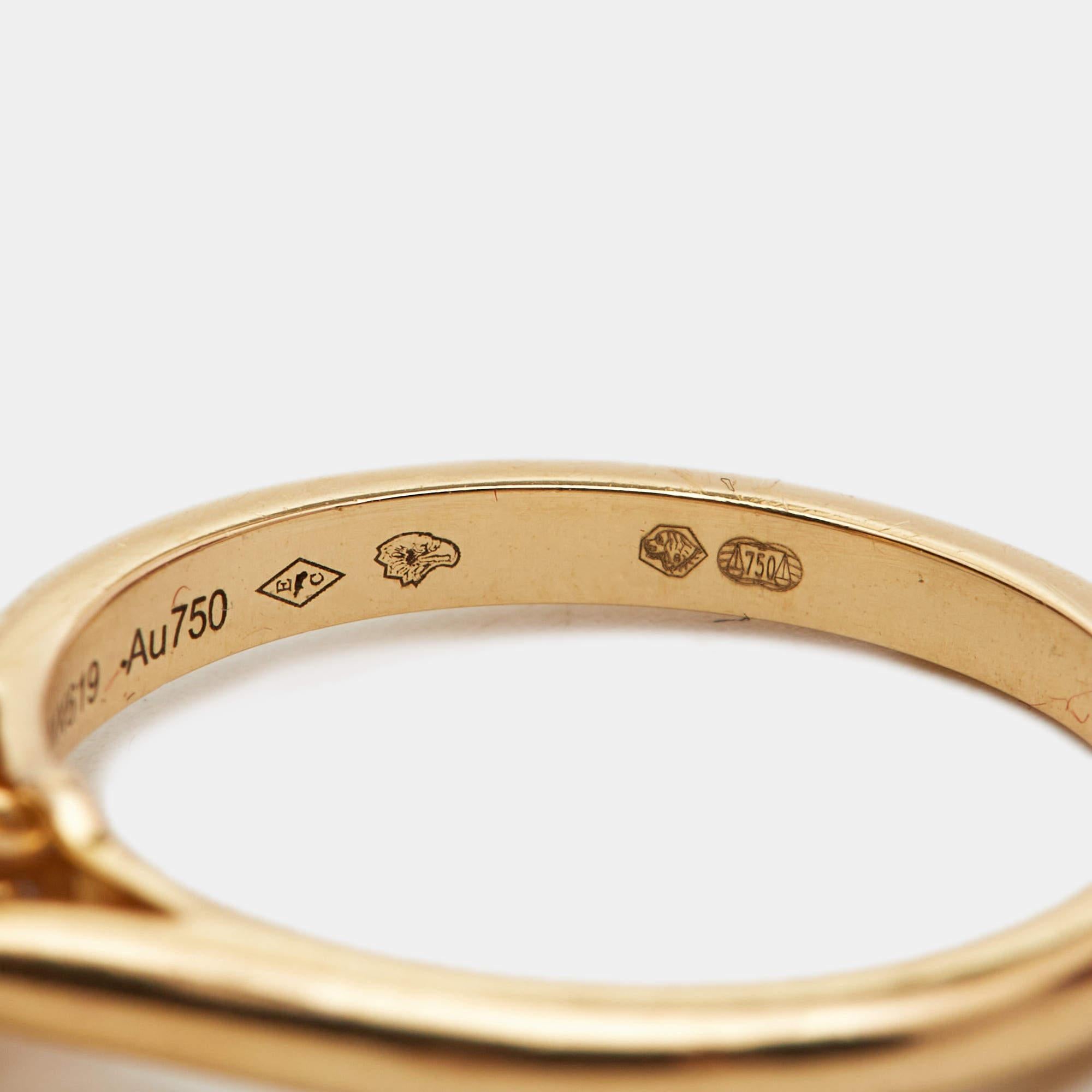 Cartier 1895 Diamond 18k Yellow Gold Solitare Ring Size 51 In Fair Condition In Dubai, Al Qouz 2