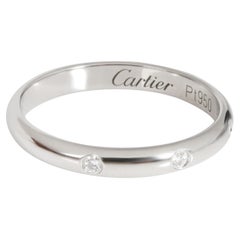 Cartier 1895 Diamond Band in Platinum 0.03 CTW