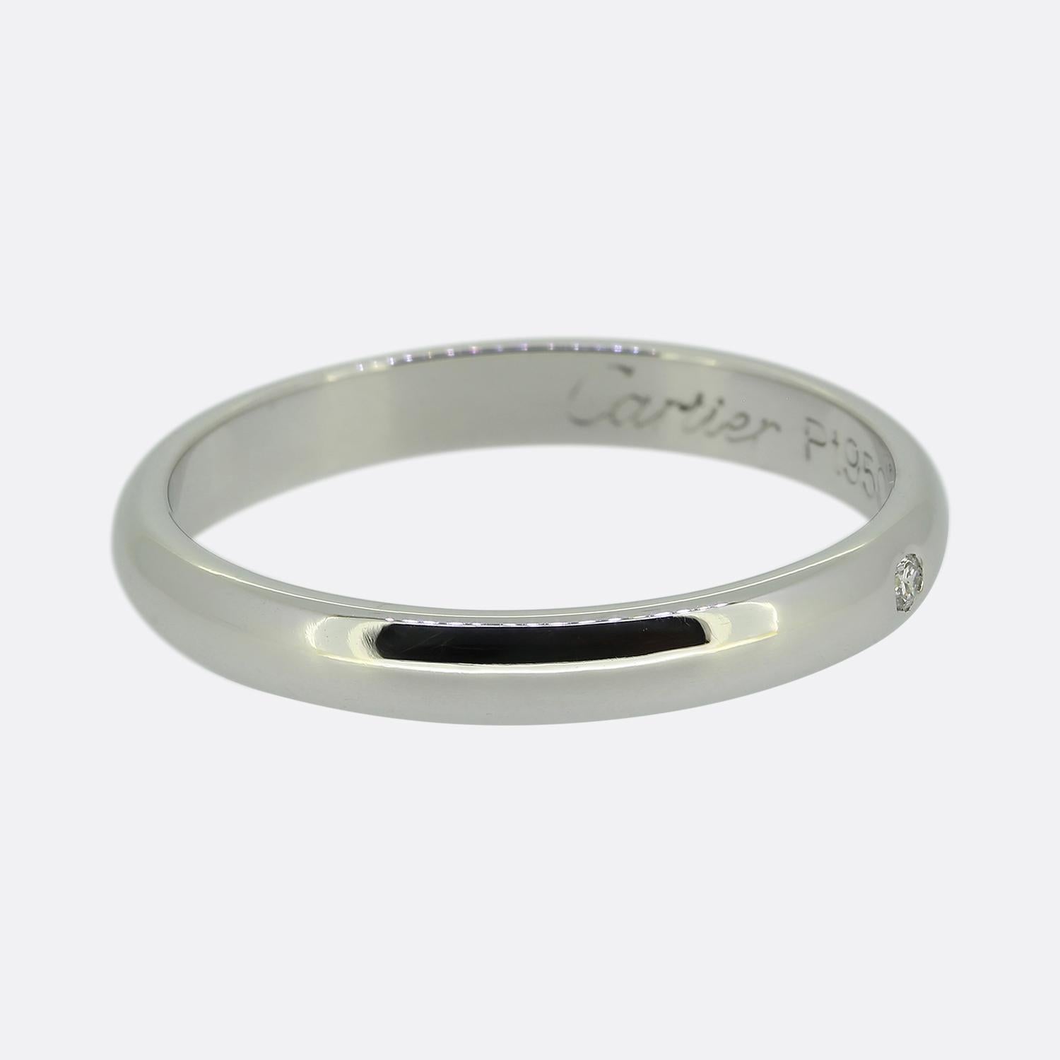 Cartier 1895 Diamant Band Ring (Brillantschliff) im Angebot