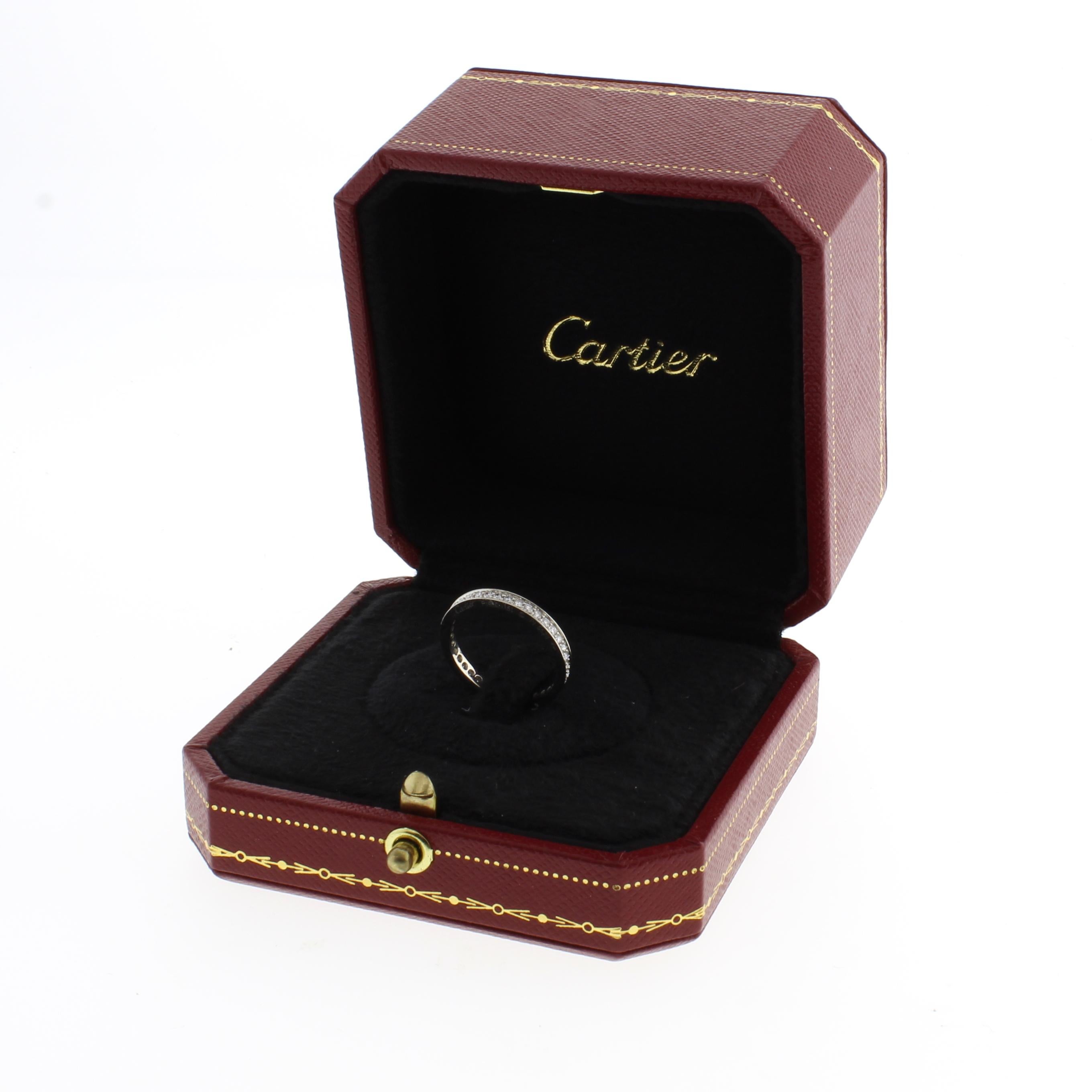 Cartier 1895 Diamond Band Ring In Good Condition In Bethesda, MD