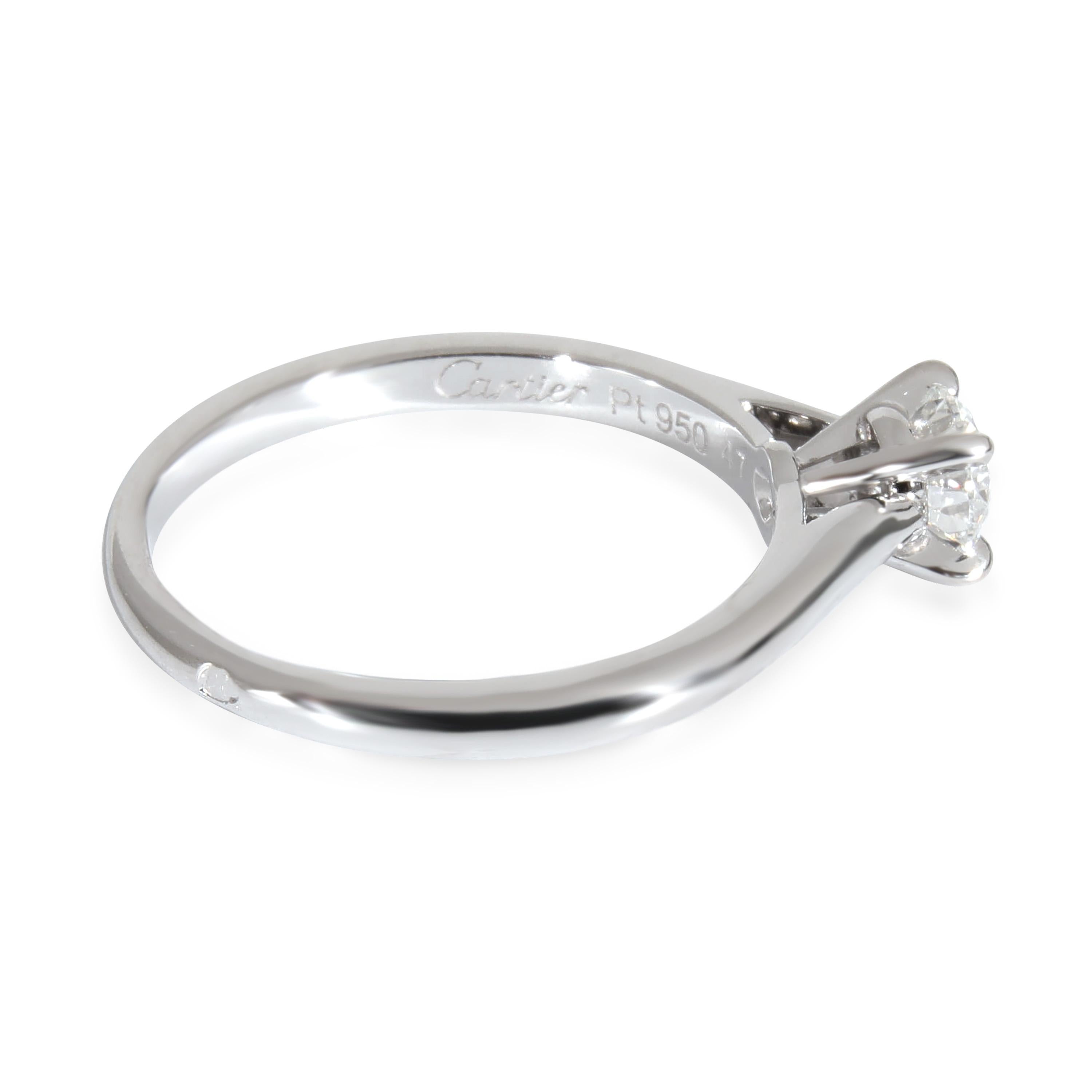 Cartier 1895 Diamond Engagement Ring in  Platinum E VS2 0.31 CTW

PRIMARY DETAILS
SKU: 131330
Listing Title: Cartier 1895 Diamond Engagement Ring in  Platinum E VS2 0.31 CTW
Condition Description: A collection that started with a ring. The solitaire