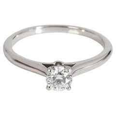 Cartier 1895 Diamond Engagement Ring in Platinum E VVS2 0.27 CTW