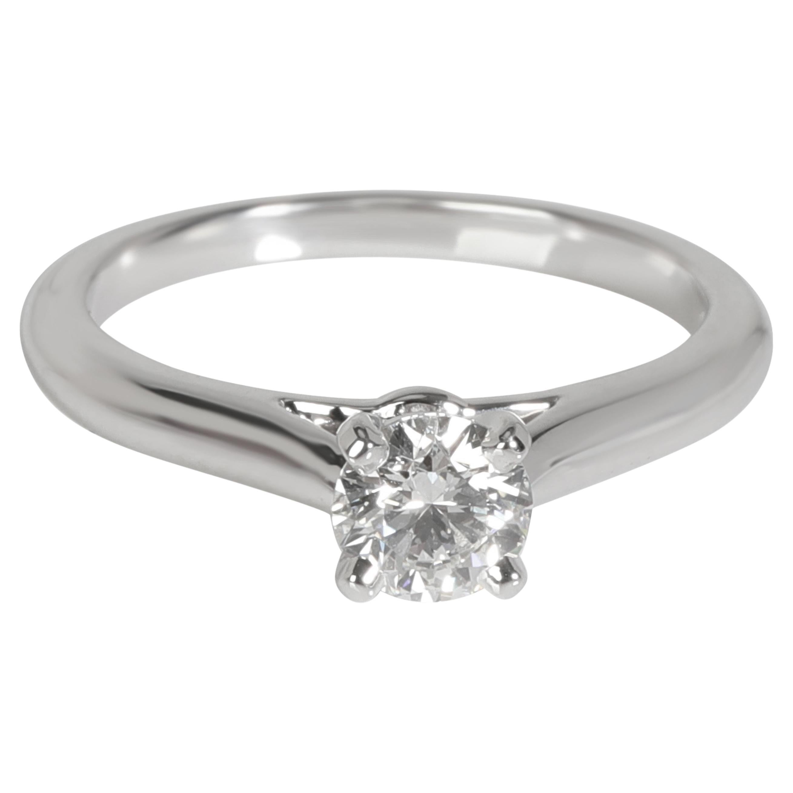 Cartier 1895 Diamond Engagement Ring in Platinum F VVS1 0.42 CTW