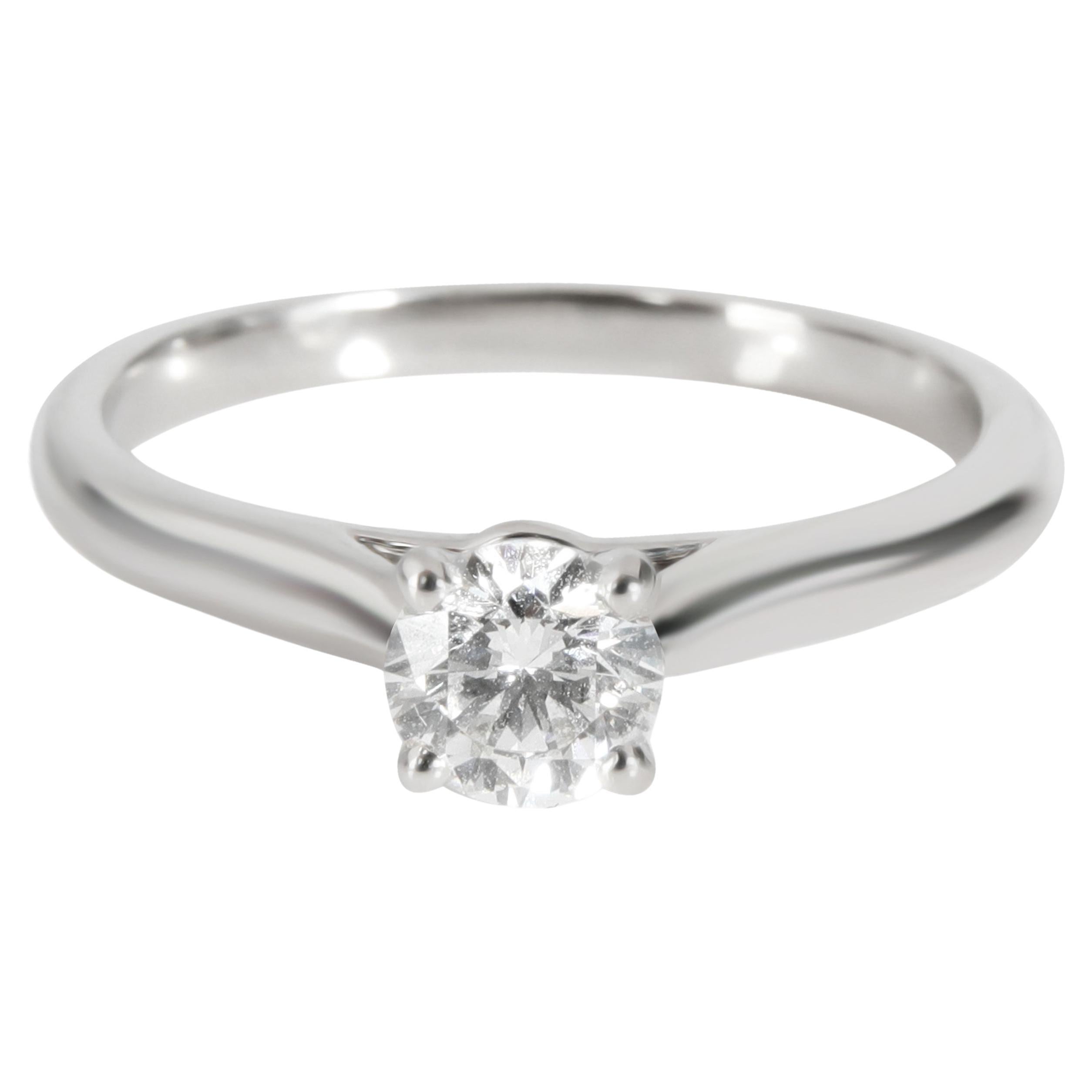 Cartier 1895 Diamond Engagement Ring in Platinum G VS1 0.35 CTW For Sale