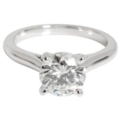 Cartier 1895 Diamond Engagement Ring in Platinum G VS2 1.38 CTW