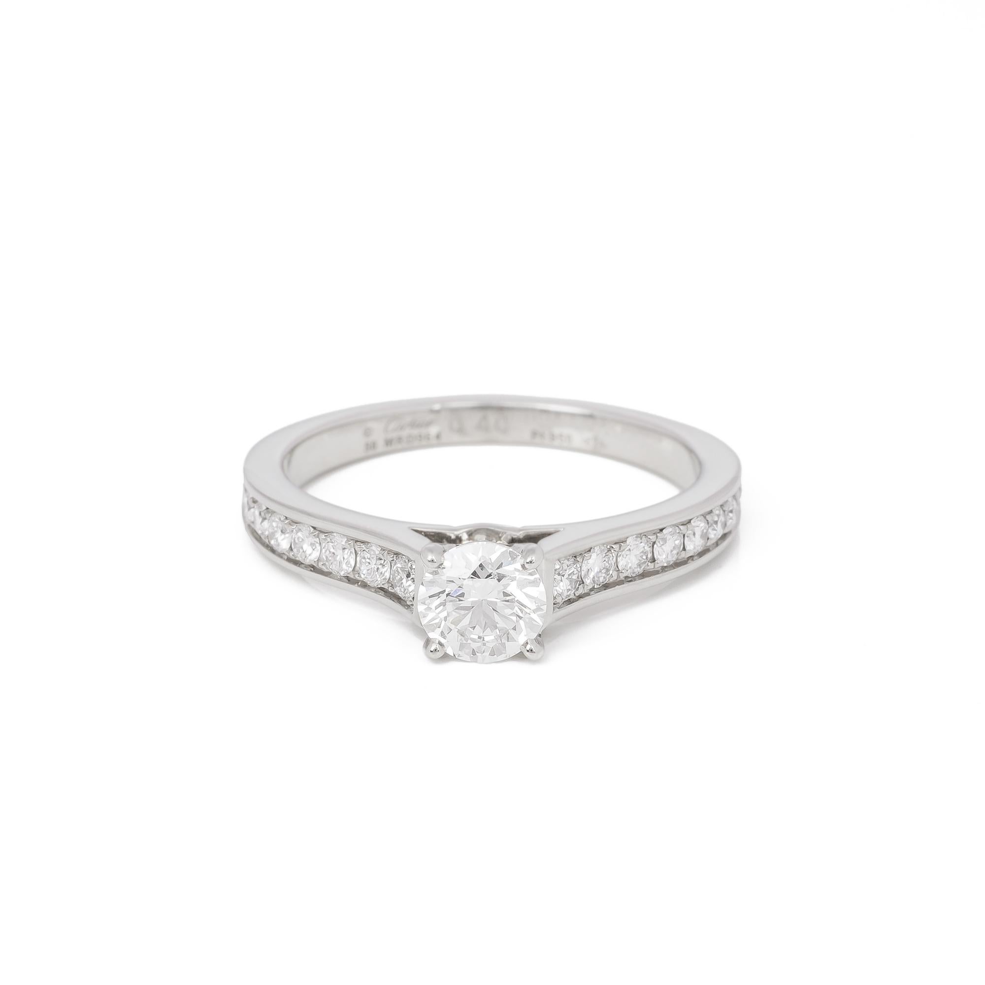 Contemporary Cartier 1895 Diamond Ring