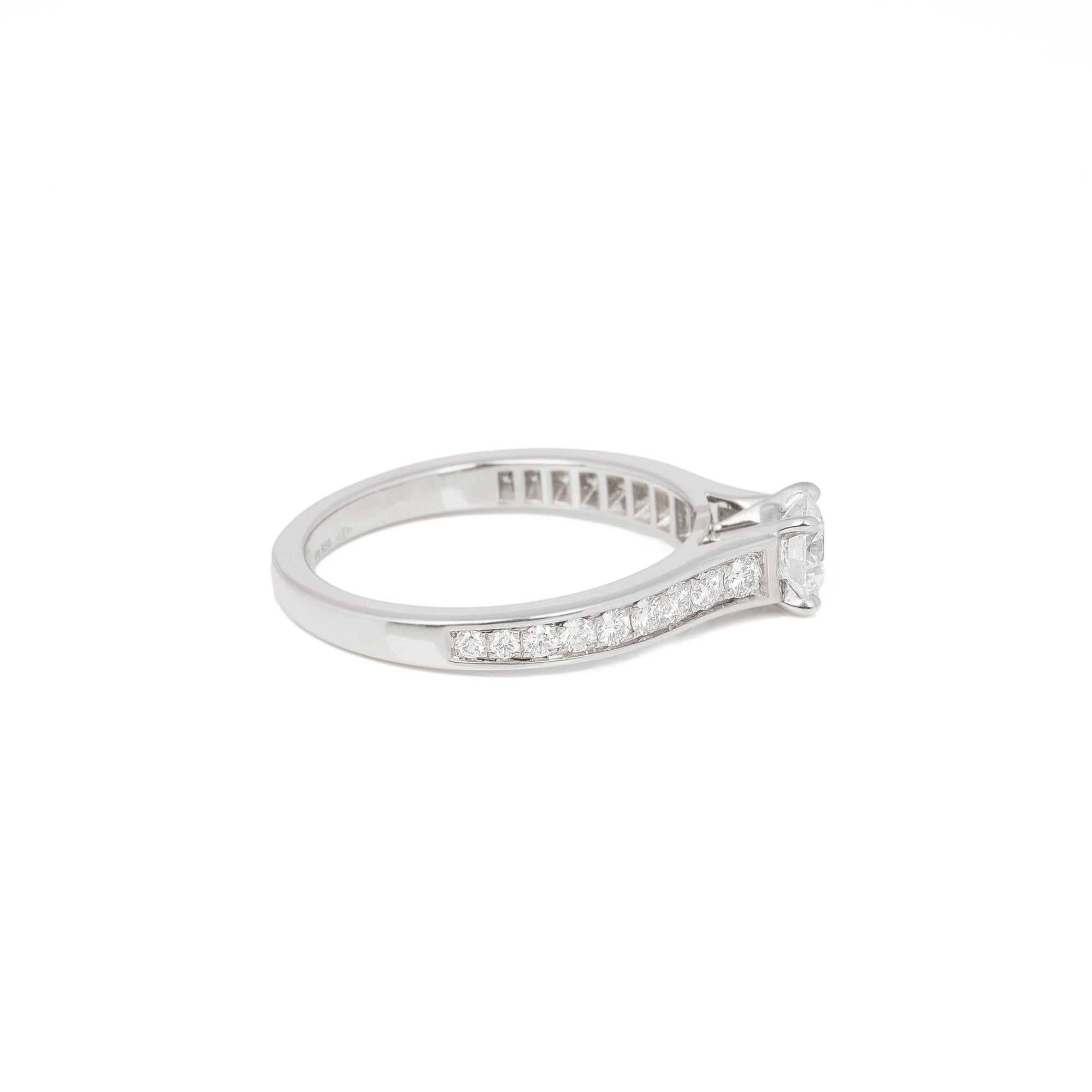 Round Cut Cartier 1895 Diamond Ring